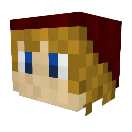leafs02 Minecraft avatar head, 3D render