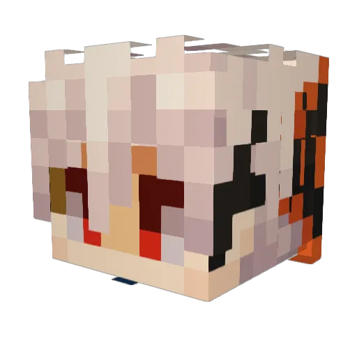 leafwhisker Minecraft avatar head, 3D render