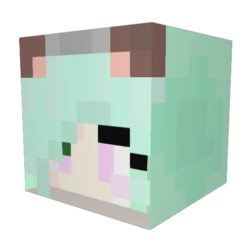 leah3178 Minecraft avatar head, 3D render