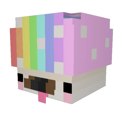 leah_amoeba Minecraft avatar head, 3D render