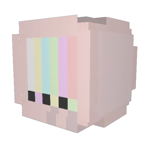 leahgolas Minecraft avatar head, 3D render
