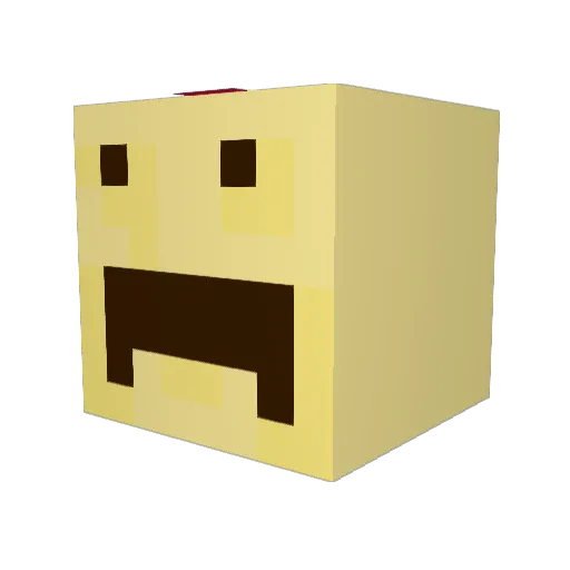 leakybasecamp Minecraft avatar head, 3D render