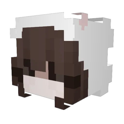 lealte Minecraft avatar head, 3D render
