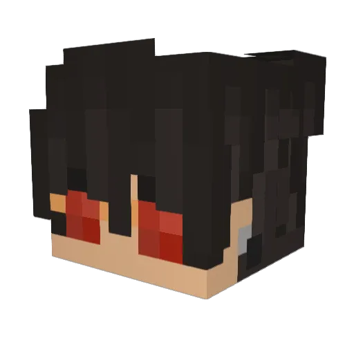 leanX03 Minecraft avatar head, 3D render