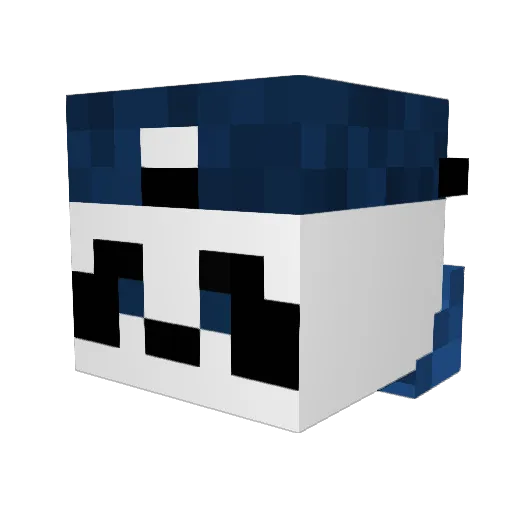 leandrino Minecraft avatar head, 3D render