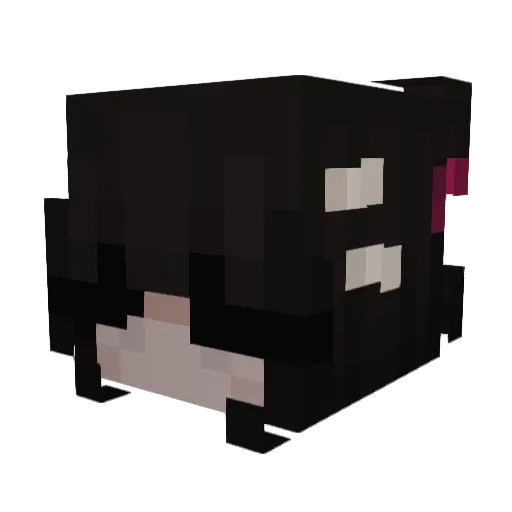 leannewhat Minecraft avatar head, 3D render