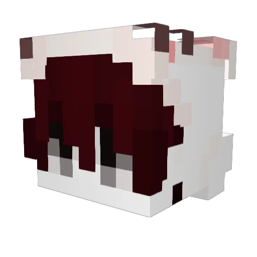 leannoou Minecraft avatar head, 3D render