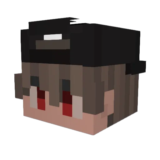 leanvento Minecraft avatar head, 3D render