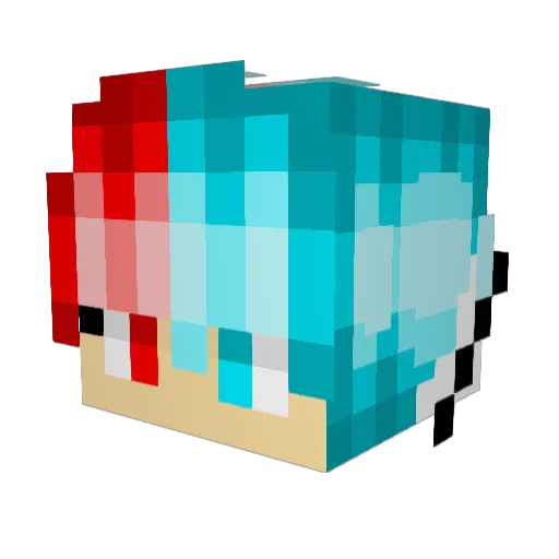 leaoo17 Minecraft avatar head, 3D render