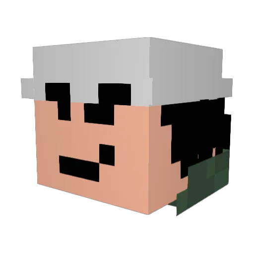 leappro1 Minecraft avatar head, 3D render