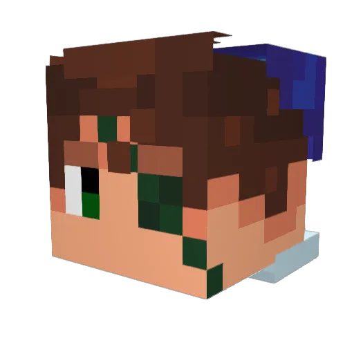 learningtheways Minecraft avatar head, 3D render