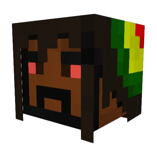 learto Minecraft avatar head, 3D render
