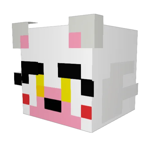 leaserre Minecraft avatar head, 3D render