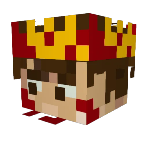 leasma Minecraft avatar head, 3D render
