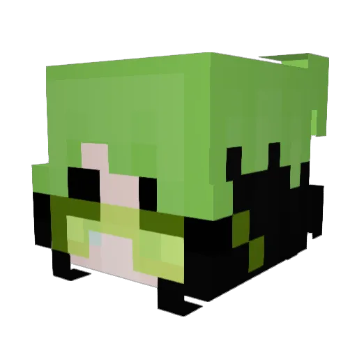 leaso Minecraft avatar head, 3D render