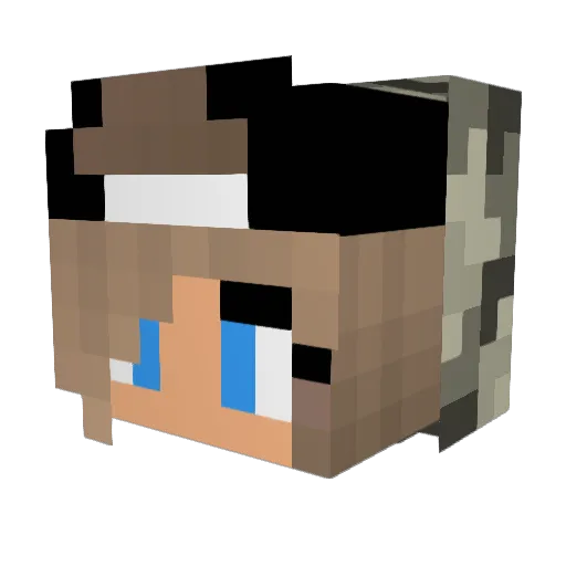 leauria Minecraft avatar head, 3D render