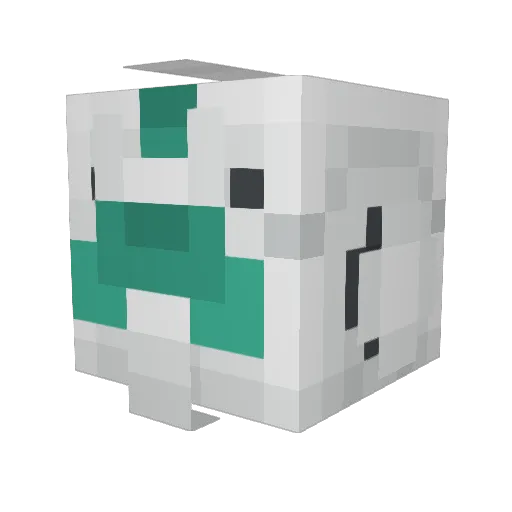 leaveisgood Minecraft avatar head, 3D render