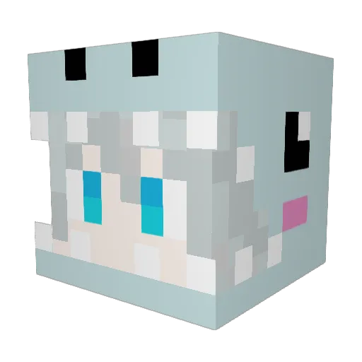 leaves0477 Minecraft avatar head, 3D render