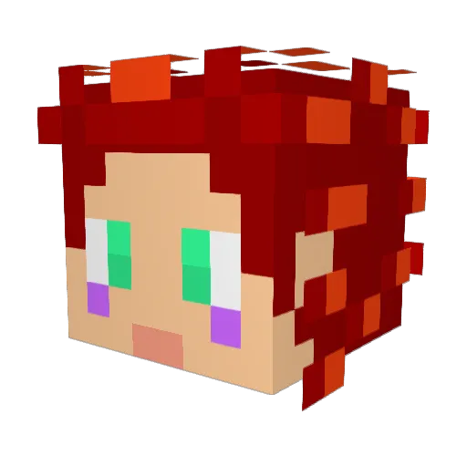 leax256 Minecraft avatar head, 3D render