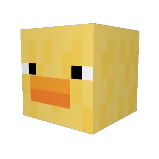 lebaziii Minecraft avatar head, 3D render