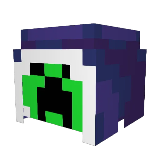 lebediev Minecraft avatar head, 3D render