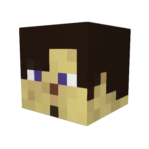 leblitzballer Minecraft avatar head, 3D render