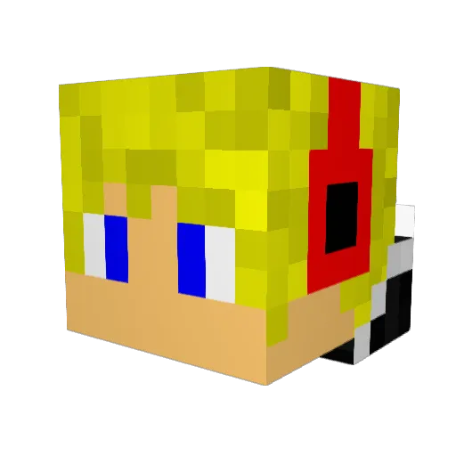 lebossduu21 Minecraft avatar head, 3D render