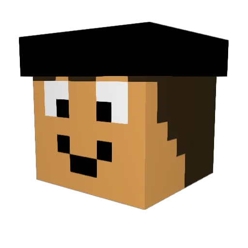 lebretondu49 Minecraft avatar head, 3D render