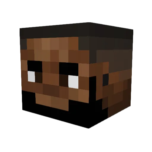 lebronhandy Minecraft avatar head, 3D render