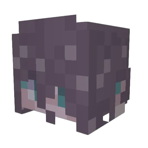 lecat13 Minecraft avatar head, 3D render