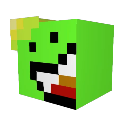 lecca622 Minecraft avatar head, 3D render