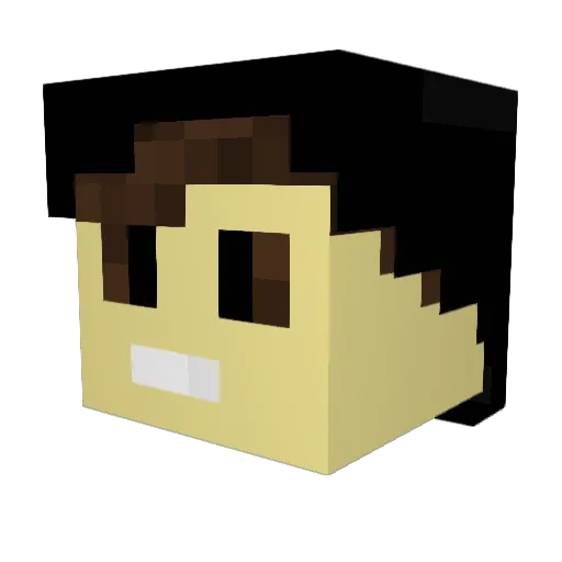 lecce146 Minecraft avatar head, 3D render