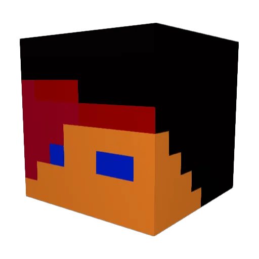lechamois27 Minecraft avatar head, 3D render