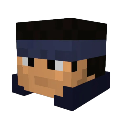 lechemoncul Minecraft avatar head, 3D render