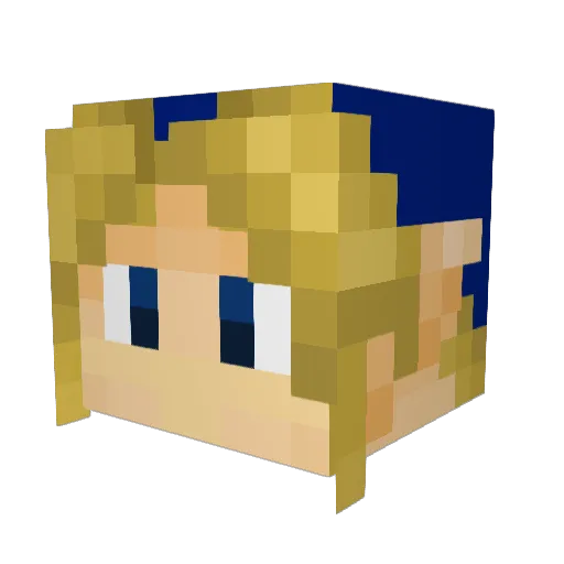 lechim16 Minecraft avatar head, 3D render