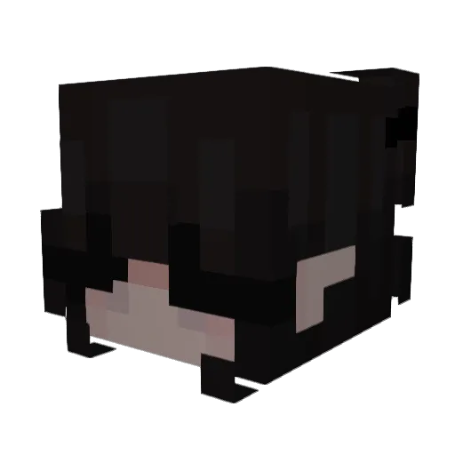 lecibomba Minecraft avatar head, 3D render