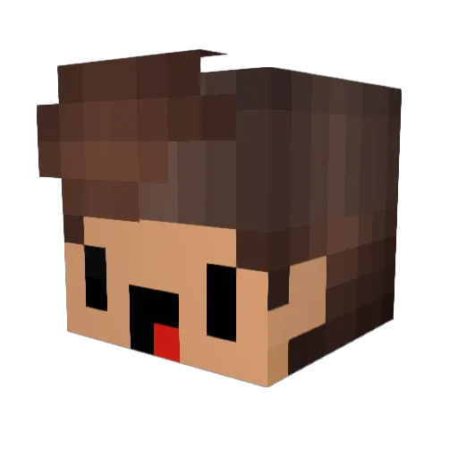 lecka11 Minecraft avatar head, 3D render