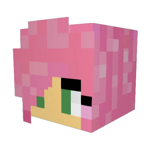 leckertorte Minecraft avatar head, 3D render