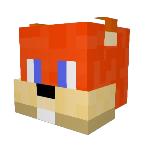 leconv7 Minecraft avatar head, 3D render