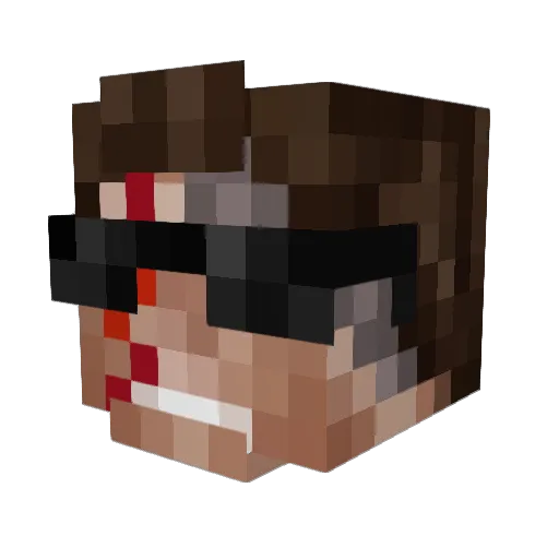 lecrouch85 Minecraft avatar head, 3D render