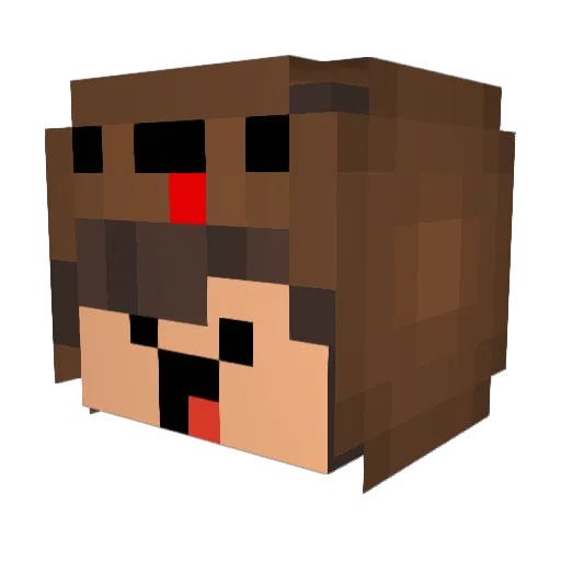 ledaleudu95 Minecraft avatar head, 3D render