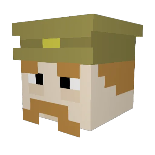 ledarcs Minecraft avatar head, 3D render