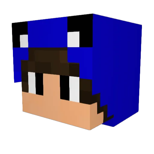 leddoxx Minecraft avatar head, 3D render