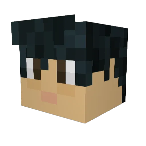 ledfranco Minecraft avatar head, 3D render