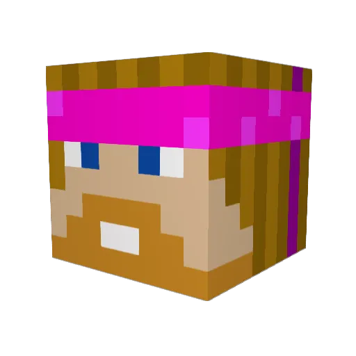 ledge135 Minecraft avatar head, 3D render