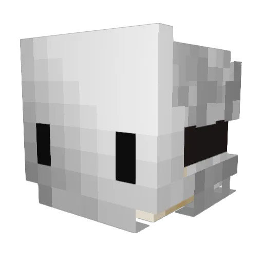 ledmatrix1 Minecraft avatar head, 3D render