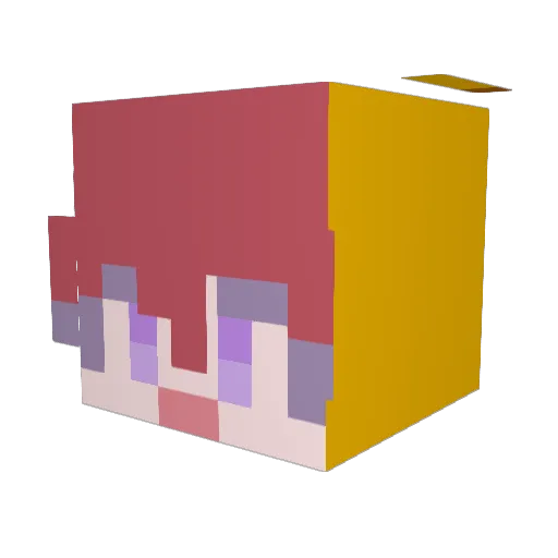 lee_kirinOoO Minecraft avatar head, 3D render