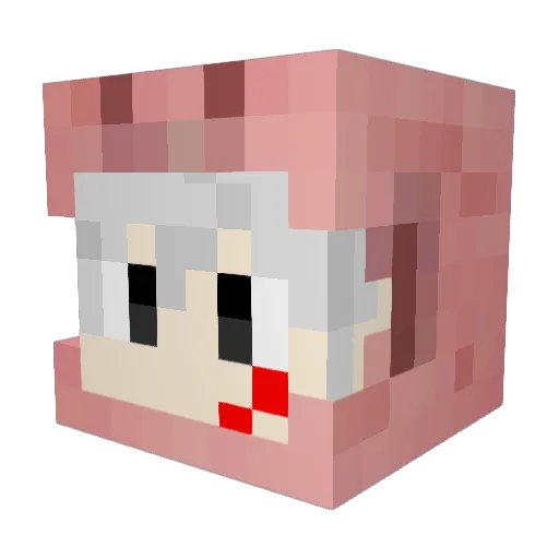 lee_xy Minecraft avatar head, 3D render