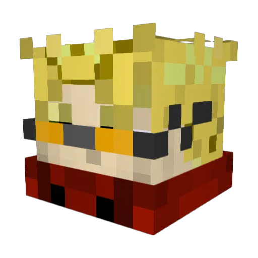 leeam11 Minecraft avatar head, 3D render