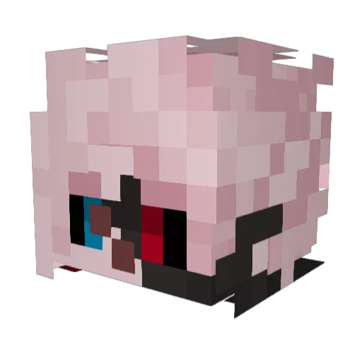 leechteeth Minecraft avatar head, 3D render